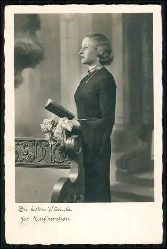 4x Foto AK Glückwunsch Konfirmation - 1939 gel. Mettmann b. Düsseldorf Wuppertal