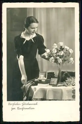 4x Foto AK Glückwunsch Konfirmation - 1939 gel. Mettmann b. Düsseldorf Wuppertal