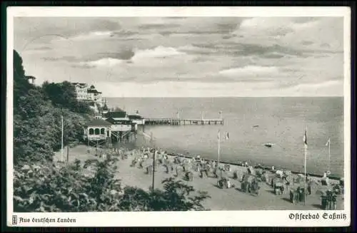 AK - Saßnitz Seebad an der Ostsee - auf der Insel Rügen - 1939 gelaufen