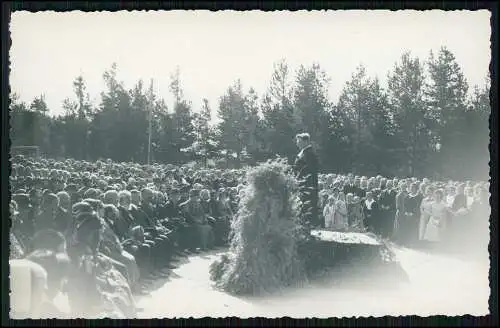 Echt Foto AK Pfarrer Andacht im Freien - St. Georgen im Schwarzwald 1938
