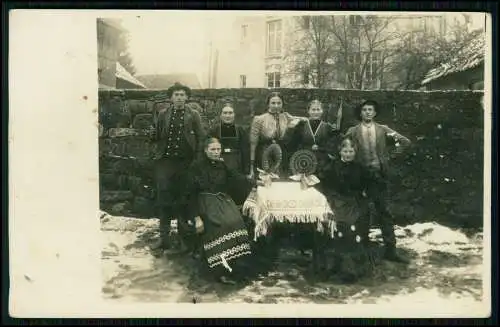Foto AK - Hintersteinau Steinau an der Straße Hessen - Familie - 1912 gelaufen