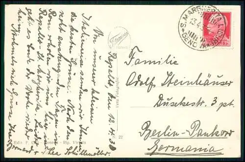 Foto AK - Santa Margherita Ligure - Küstenstadt Region Ligurien - 1933 gelaufen
