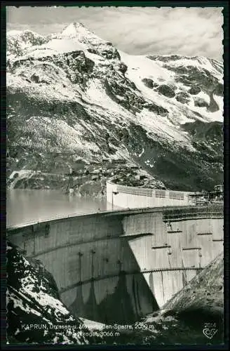 Foto AK Drossen- und Moserboden-Sperre Kaprun mit dem Griesskogel im Hintergrund