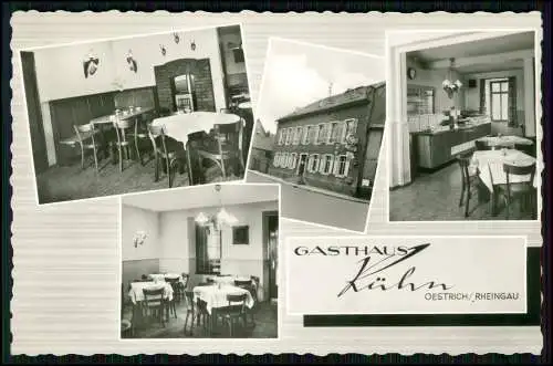 Echt Foto AK gel. - Oestrich-Winkel im Rheingau - Gasthof Kühn Rheingaustraße