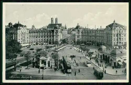 AK Karlsplatz München Stempel 15. Große Deutsche Rundfunkausstellung Berlin 1938
