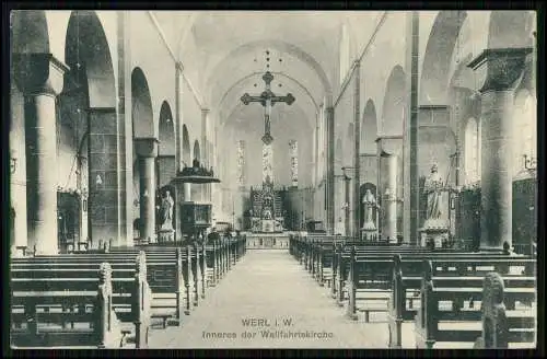 AK - Werl i.W. - inneres der Kirche Wallfahrtsbasilika Mariä Heimsuchung - 1911