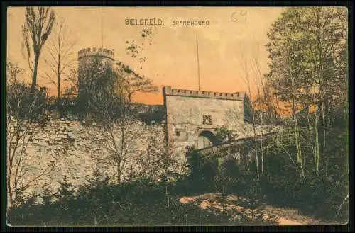 AK - Bielefeld  - Die Sparrenburg Wahrzeichen Burg und Festung - 1918 gelaufen