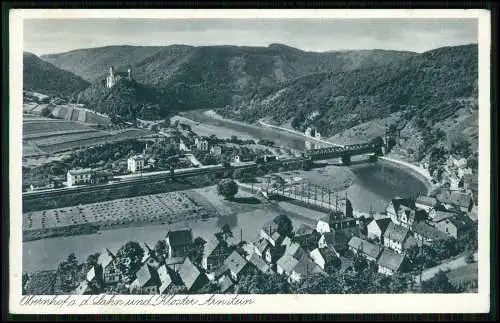 AK - Obernhof an der Lahn - mit Blick auf Kloster Arnstein - und 2 zwei Brücken