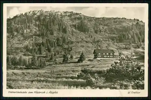 Foto AK Hubertushaus am Hädrich Allgäu - Blick Berghaus bei Oberstaufen-Steibis