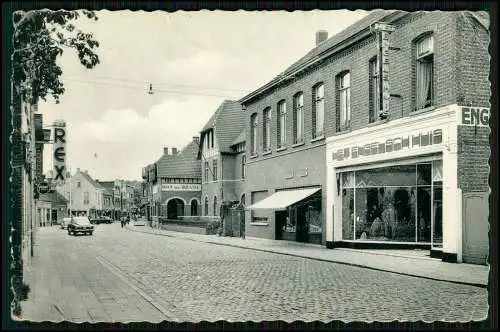 AK  Rozenberg Mol Belgien - Straßenansicht Geschäfte BANK VAN BRÜSSEL und andere