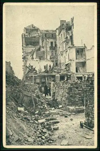 AK - WARSZAWA. ul. Nowy Świat - WARSCHAU. Nowy Świat Strasse - Kriegszerstörung