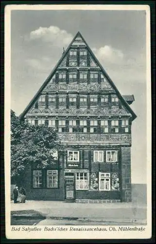 Bad Salzuflen  Backs'sche Renaissancehaus Fachwerkhaus Stil der Weserrenaissance