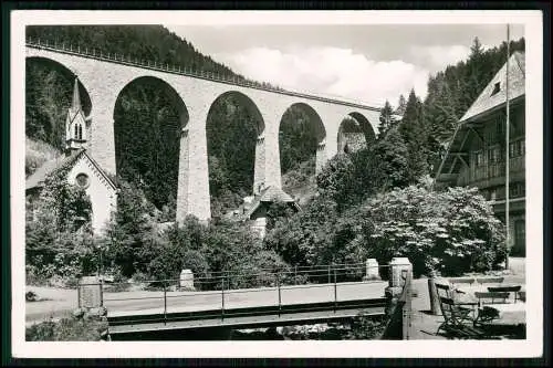 Echt Foto AK - Ravennaviadukt Eisenbahnbrücke der Höllentalbahn im Schwarzwald