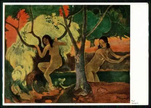 11x Künstler AK berühmter Gemälde Paul Gauguin - und anderen bekannten Malern