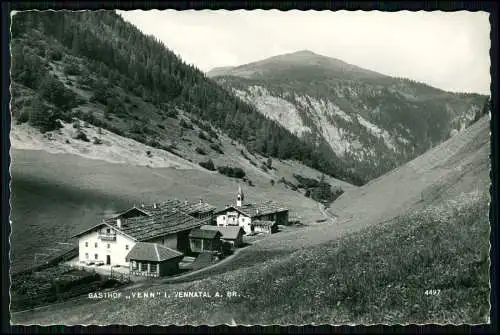 Foto AK - Gasthof Venn im Vennatal - am Brenner in Südtirol umgeben von Bergen