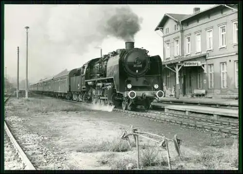 Foto 15x10 cm - Dampflokomotive der Baureihe 50 849 - Bahnhof Waldenburg Sachsen