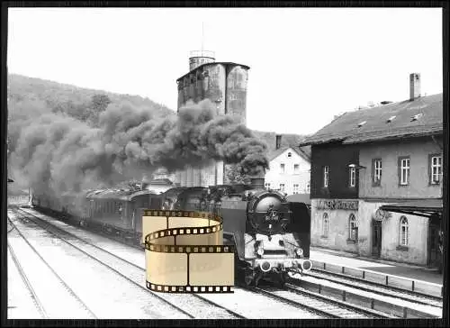 Foto 15x10cm - Bahnhof Lauter-Bernsbach Sachsen Dampflokomotive Baureihe 50 849