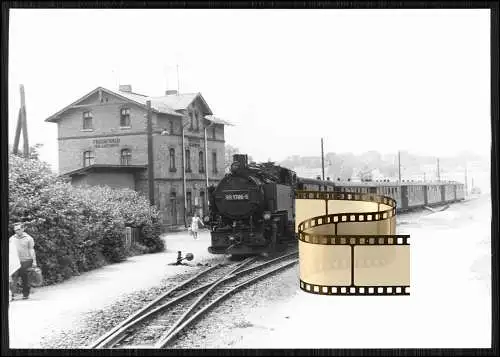 Foto 15x10cm Bahnhof Friedewald Moritzburg Dresden Dampflokomotive BR 99 1786-5