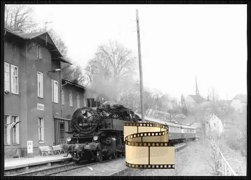 Foto 15x10cm - Dampflokomotive BR 86 1501-5 - Bahnhof Rochsburg Lunzenau Sachsen