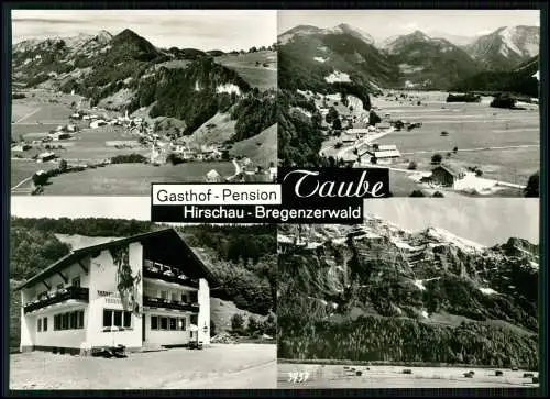 Foto AK Gasthof-Pension Taube in Hirschau Bregenzerwald - Collage 4 Einzelbilder