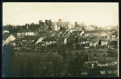 Echt Foto AK Blamont Bourgogne-Franche-Comté Doubs - Blick auf den Ort und Burg