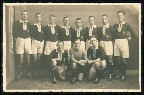 Foto AK Wuppertal Barmen Fußball Mannsch. DJK Deutsche Jugendkraft Sportkleidung
