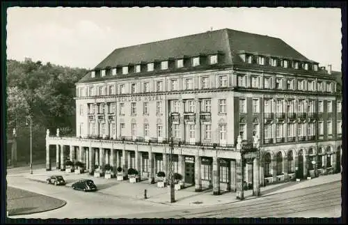 Echt Foto AK - Schlosshotel Karlsruhe - teure Luxus Automarken - 1914 eröffnet