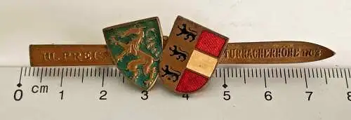 alter Emaillierter PIn - III. Preis Turracher-Höhe Turrach Gurktaler Alpen AT