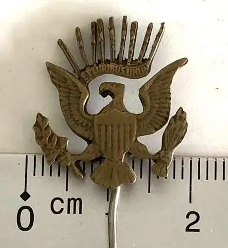 sehr alter PIn Abzeichen - American Eagle E PLURIBUS UNUM Amerikanischer Adler