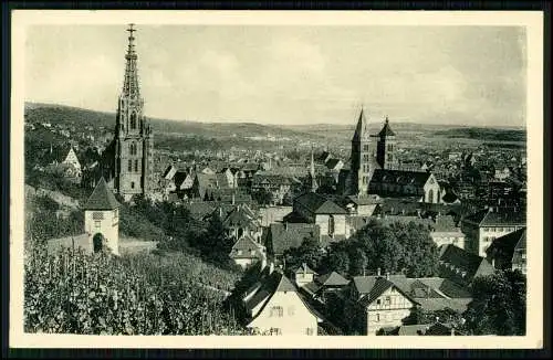 AK - Esslingen am Neckar - Weinberge an den Hängen - Kirchtürme Häuser der Stadt