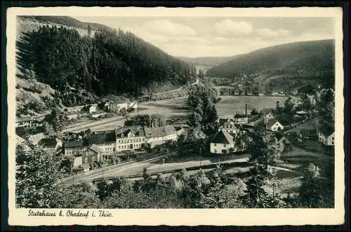 AK  Ohrdruf Stutzhaus in Luisenthal - Siedlung für Waldarbeiter Köhler gegründet
