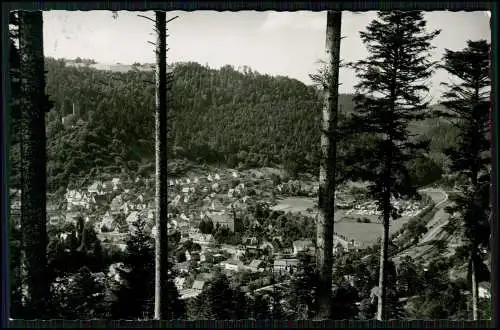 Foto AK - Bad Liebenzell - eingebettet im Nagoldtal bewaldete Hänge Schwarzwald