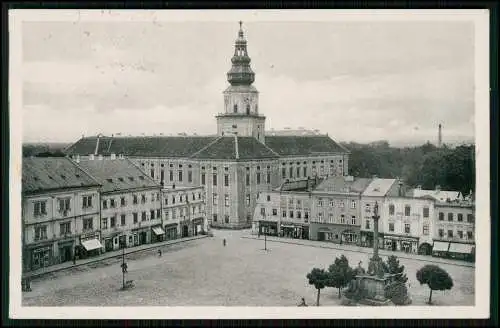 AK Schloss Kroměříž Zámek Kroměříž Kremsier Mähren - Großer Platz 1942 Feldpost