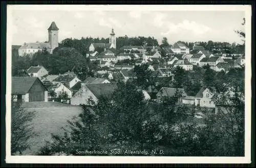 AK  Allentsteig in Niederösterreich - Pfarrkirche Schloss Häuser - 1942 gelaufen