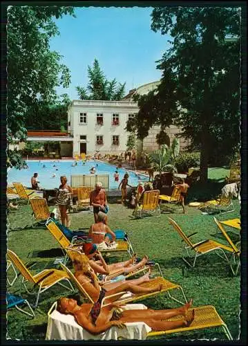 AK - Badenweiler Therme-Schwimmbad Cassiopeia - Außenbecken mit Liegewiese Damen