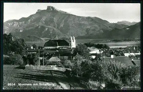 Foto AK - Mondsee mit dem Schafberg - Vöcklabruck im Salzkammergut - Österreich