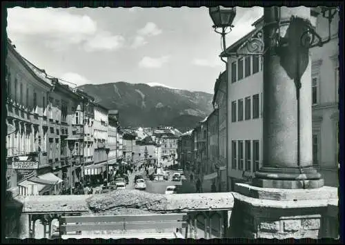 Foto AK - Villach - Blick auf den Hauptplatz Autos Geschäfte ....