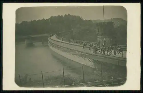 4x Foto AK - Jungs junge Damen 1929 Wanderung - Eschbachtalsperre in Remscheid