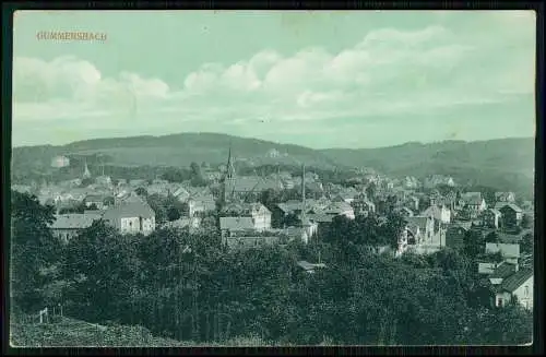 AK - Gummersbach im Oberbergischen - Kirchturm und Häuser - 1917 Feldpost gel.
