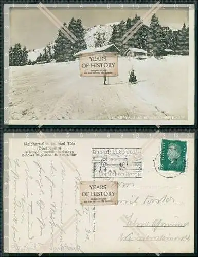 Foto AK Bad Tölz Gasthaus Waldherralm 1931 gelaufen