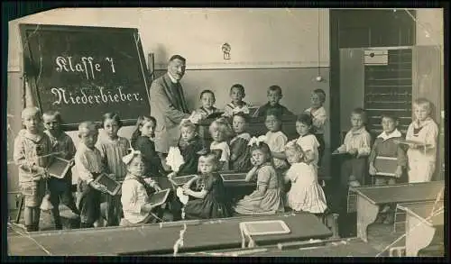 2x Foto  Schulklasse Neuwied-Oberbieber Niederbieber - Todesanzeige Georg Göller