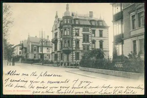 AK - Zürich Schweiz Eidmattstrasse 38  - 1901 gelaufen - Haus heute wie früher