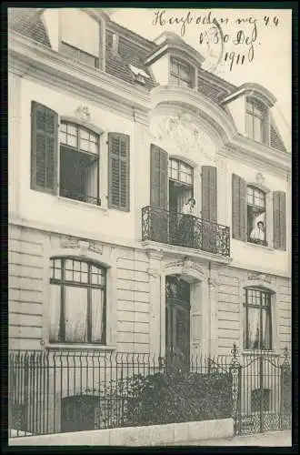 AK selten - Basel Schweiz Hirzbodenweg 44 - 1911 gelaufen -Haus heute wie früher