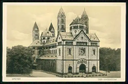 2x alte AK - Kaiserdom Mariendom zu Speyer - auch bekannt als Speyerer Dom