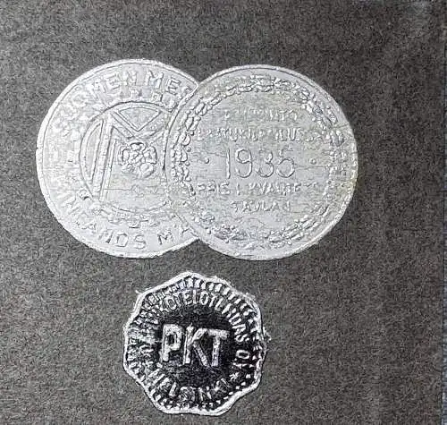 Kriegs-Fotoalbum ohne Fotos - gestickt Wappen Finnland - Funk 1 M.N.A. mot 104