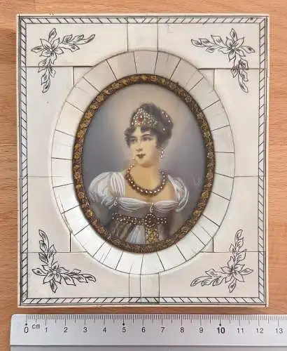 Prinzessin Königin Josephine von Leuchtenberg von Schweden - im Rahmen 14x12x1cm