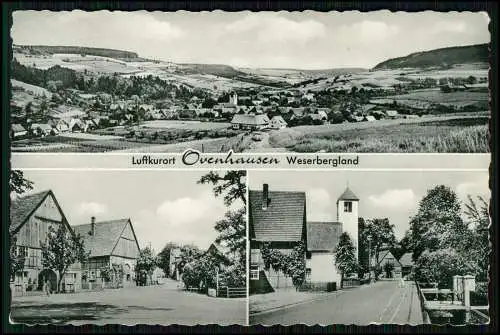 AK - Ovenhausen Höxter - Kirche St. Maria Salome Fachwerkhäuser - Panorama