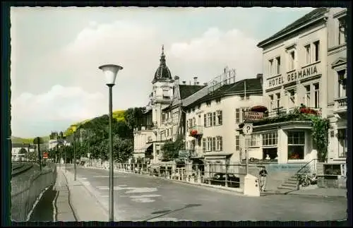 AK - Rheinstraße Rüdesheim am Rhein - mit dem Hotel Germania im Vordergrund