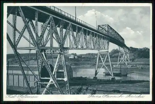 Foto AK - Holtenau Kiel - Prinz Heinrich Brücke - Hochbrücke - 1941 gelaufen