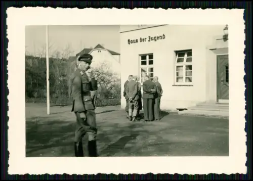 3x Foto - Soldaten  Wehrmacht u.a. vor dem Haus der Jugend Bad Sooden-Allendorf